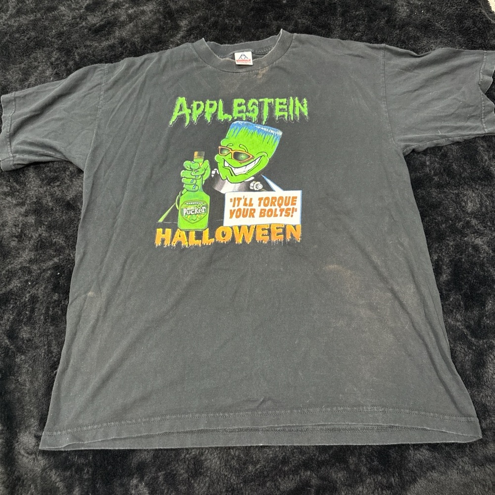 Applestein Halloween Black T-Shirt